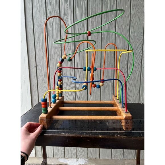 Vintage Educo Super Maze Wooden Children's Toy 20" H × 15" W × 12" D - Picture 13 of 16